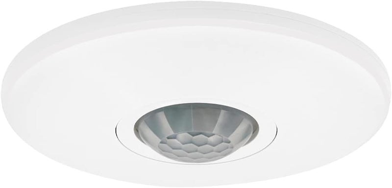 Maxxima Ceiling Mount 360 Degree PIR Occupancy Sensor - Hard-Wired Motion Sensor, 120V LED Compatible, Automatic Sensing Solution for Indoor Use at Max Height 10ft, Ideal for Closets and Pantries - Image 1